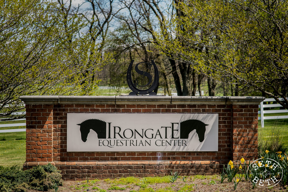 The front of an Irongate Equestrian Center Wedding