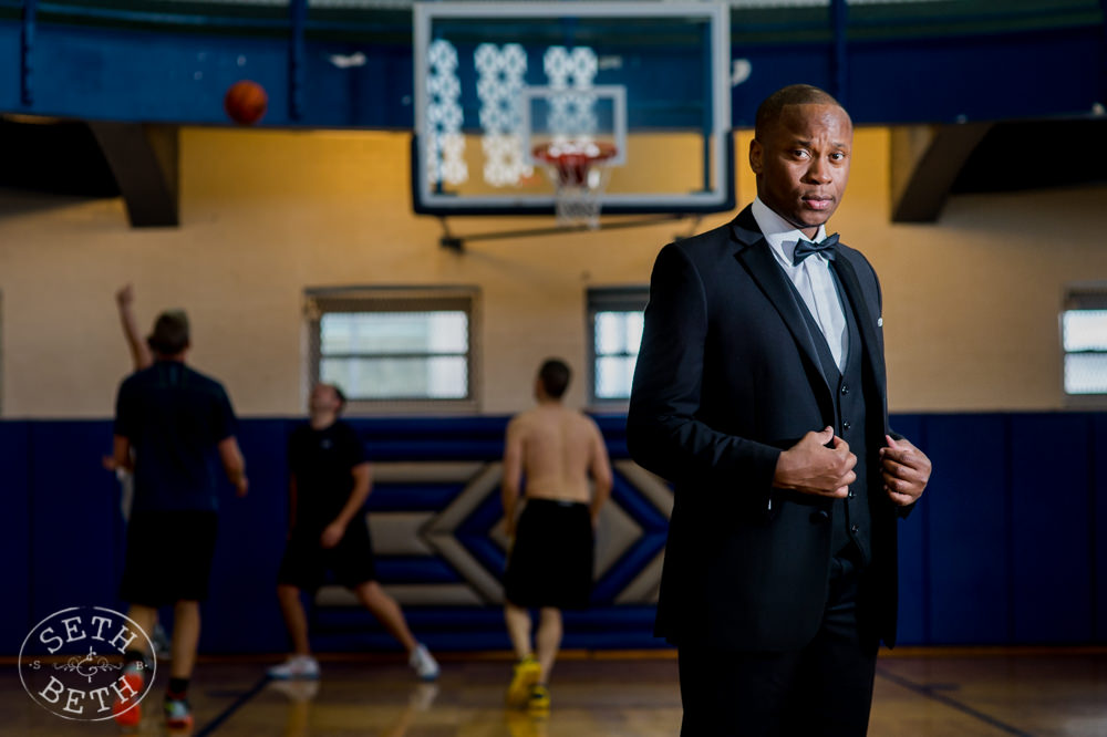 Columbus Ohio Groom Portrait  at the Athletic Club Columbus