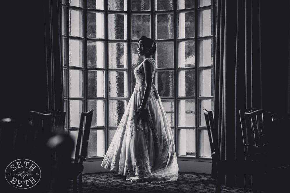 Columbus Ohio Bridal Portrait  at the Athletic Club Columbus