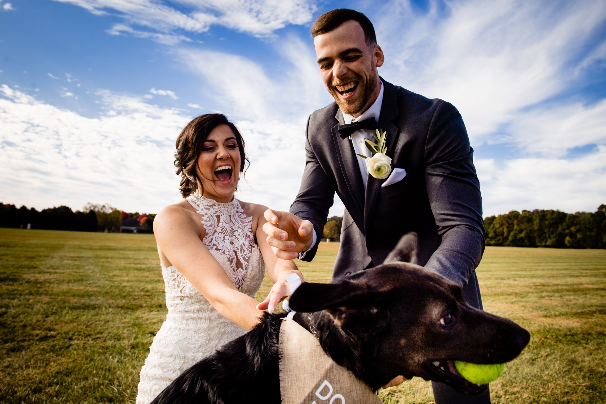 Bride and Groom at Bryn Du Mansion