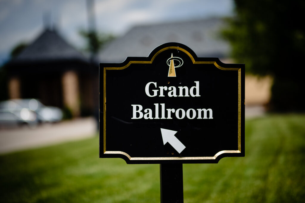 grand ballroom at Grove City Wedding Venue