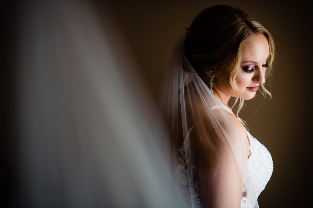 bride at Grove City Wedding Venue