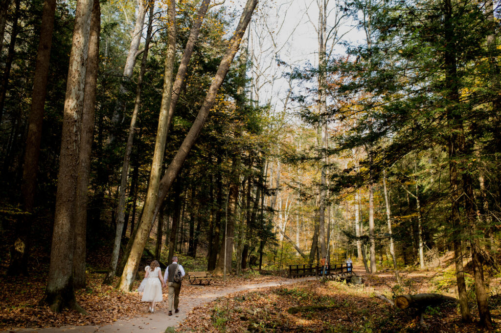 Hocking Hills Intimate Wedding