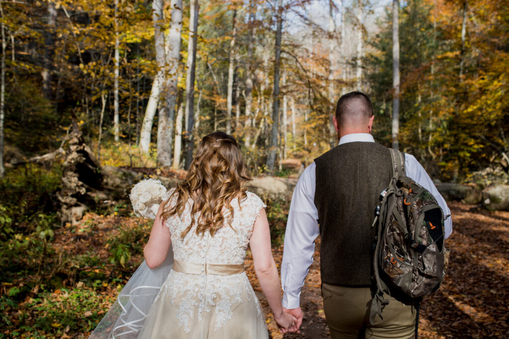 Hocking Hills Intimate Wedding