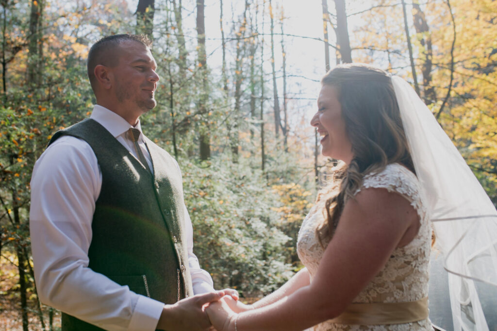 Hocking Hills Intimate Wedding