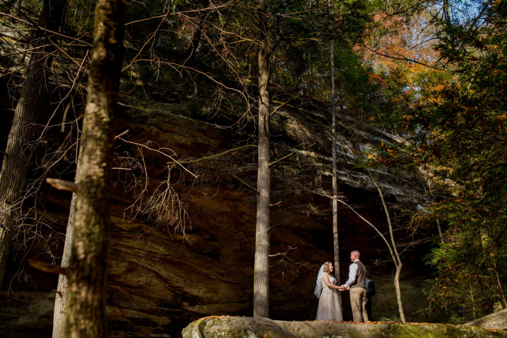 Hocking Hills Intimate Wedding