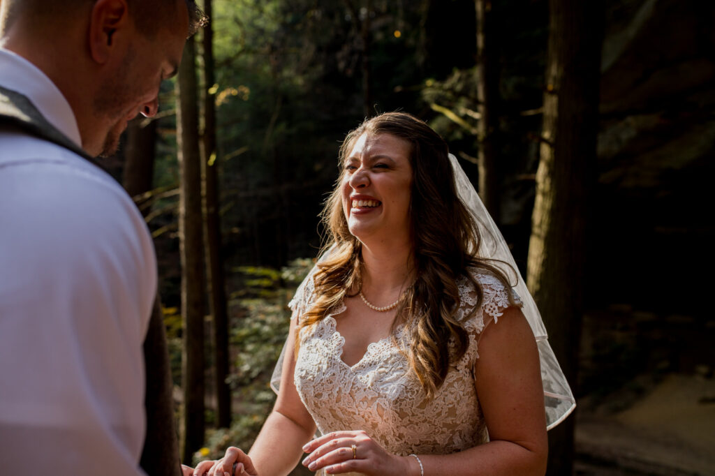 Hocking Hills Intimate Wedding