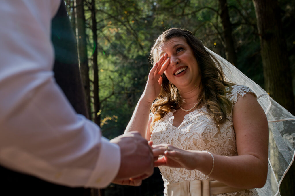 Hocking Hills Intimate Wedding