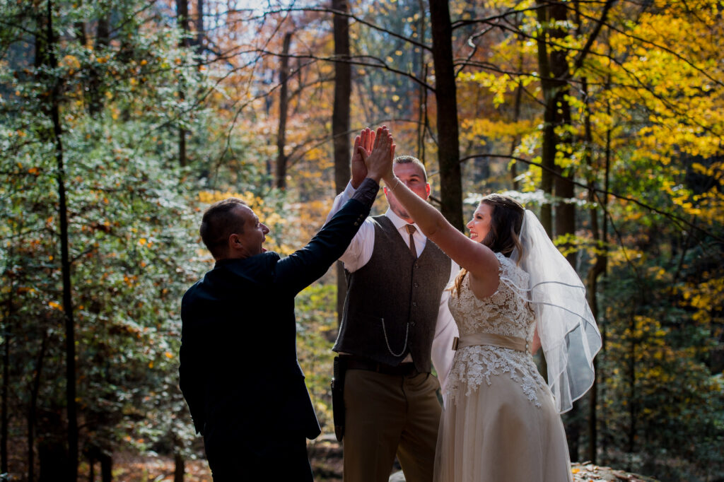 Hocking Hills Intimate Wedding