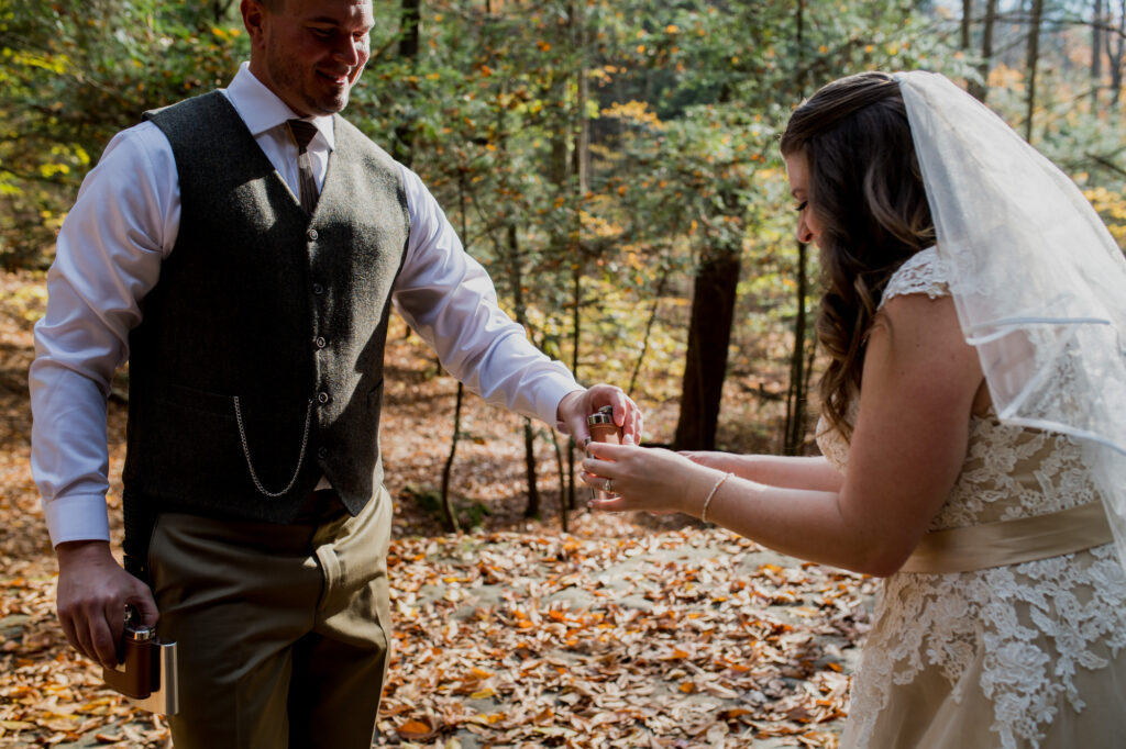 Hocking Hills Intimate Wedding