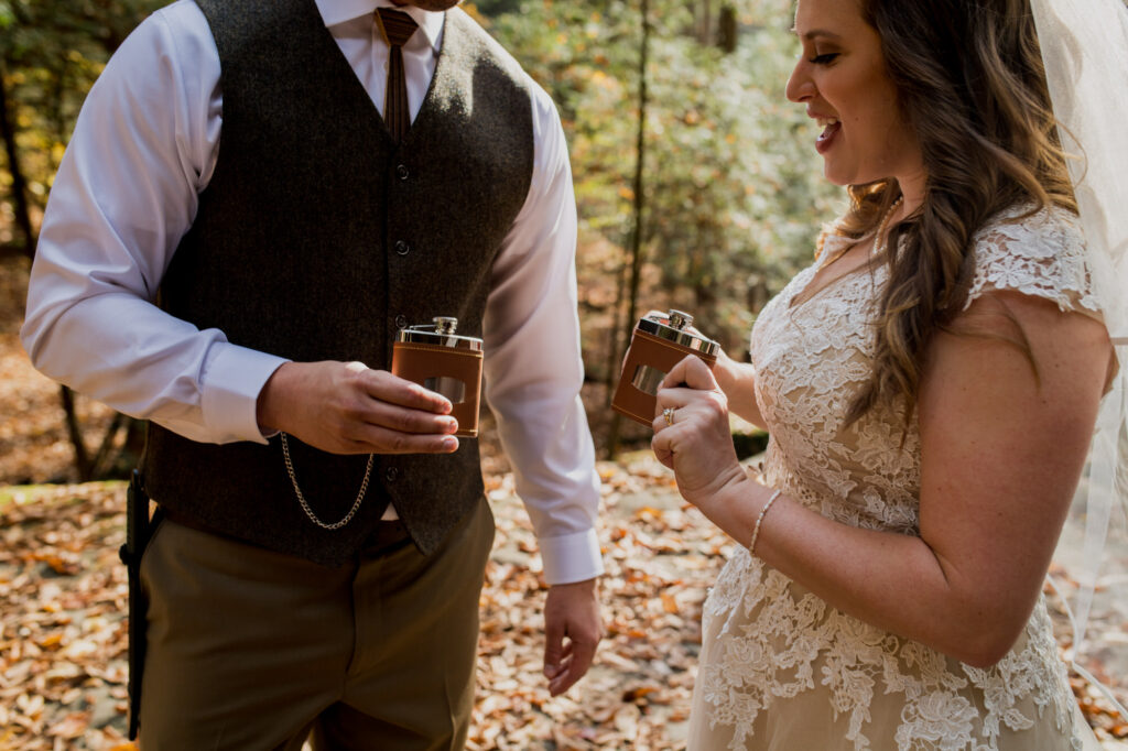 Hocking Hills Intimate Wedding