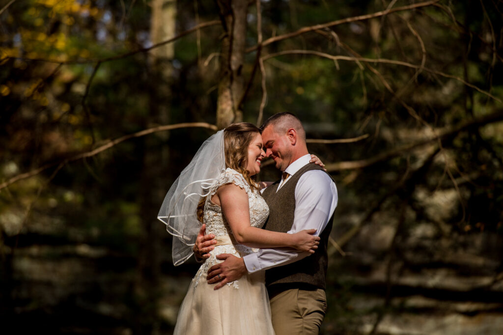 Hocking Hills Intimate Wedding