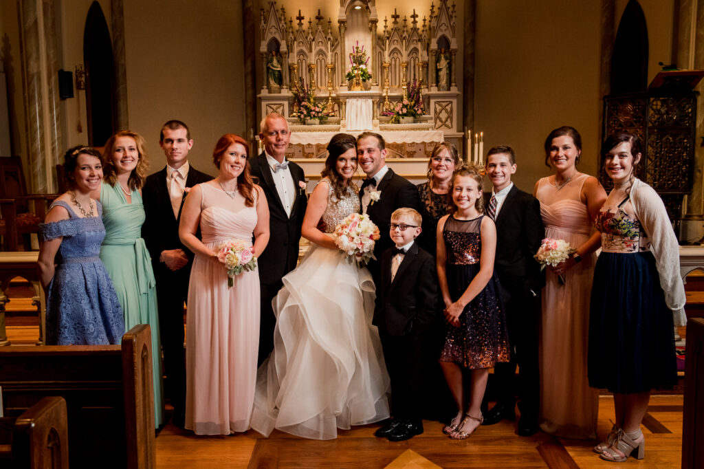 family at Summer Westin Wedding Columbus