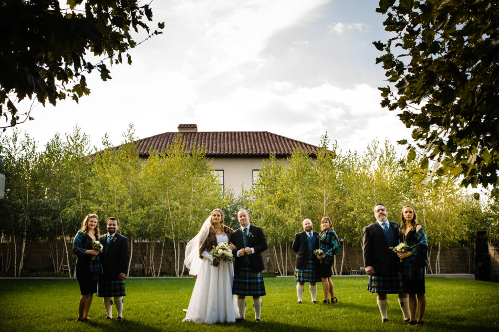 bridal party at Columbus Art Museum Wedding