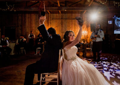 Columbus Wedding Photographers at Jorgensen Farms Historic Barn Shoe Game