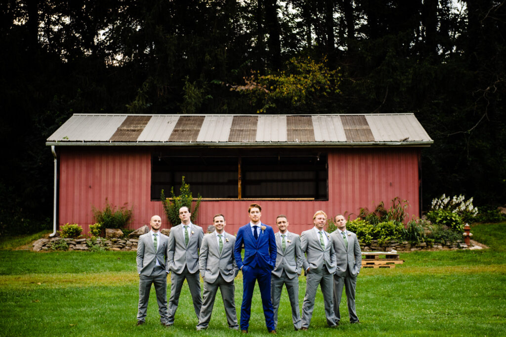 groomsmen in suits