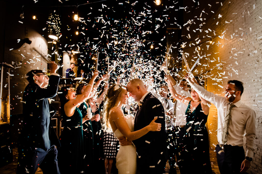 Details at a beautiful winter wedding at the Steam Plant in Dayton Ohio