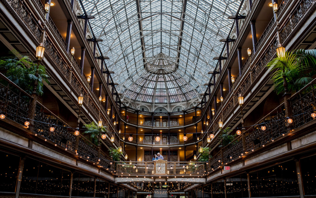 Cleveland Arcade Engagement Photos