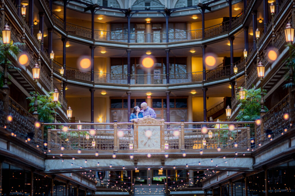 Cleveland Arcade Engagement Photos