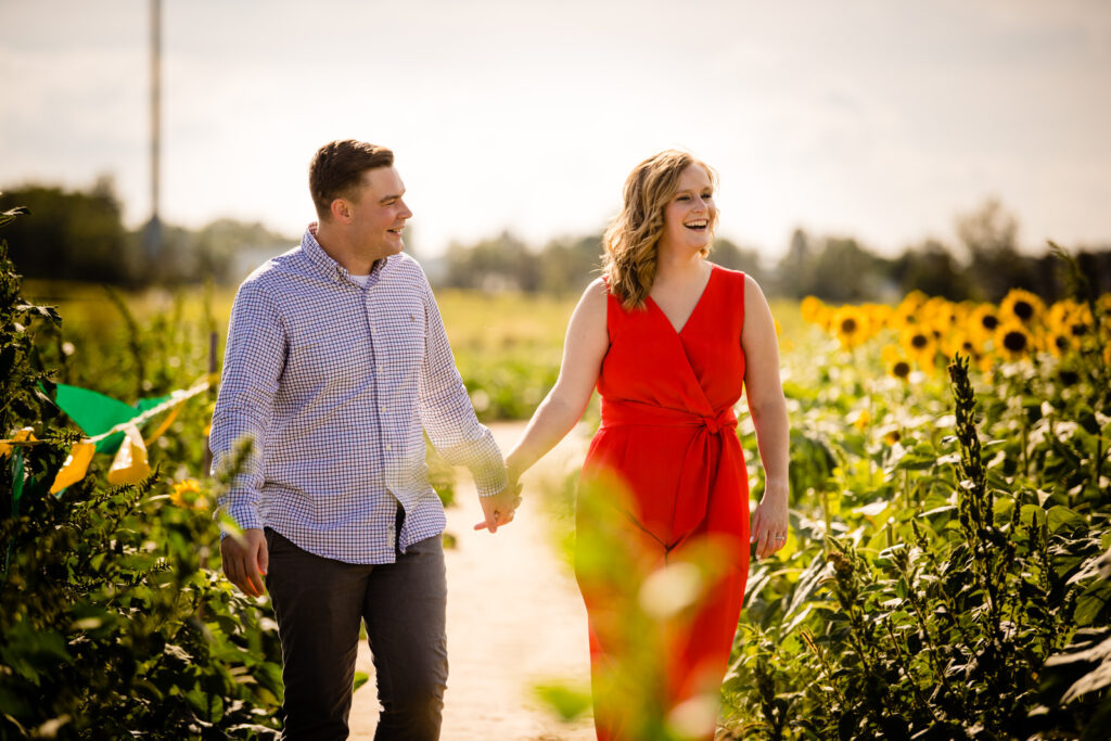 Columbus OH Sunflower Engagement