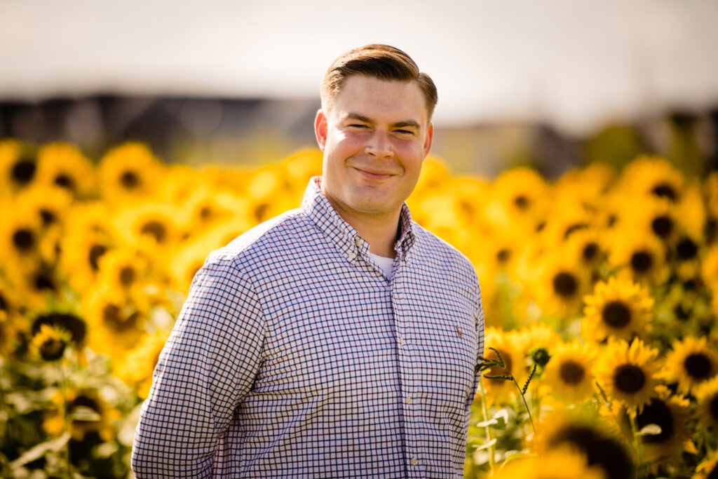 Columbus OH Sunflower Engagement