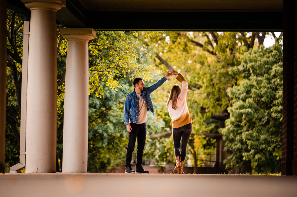 How to pan for your engagement shoot