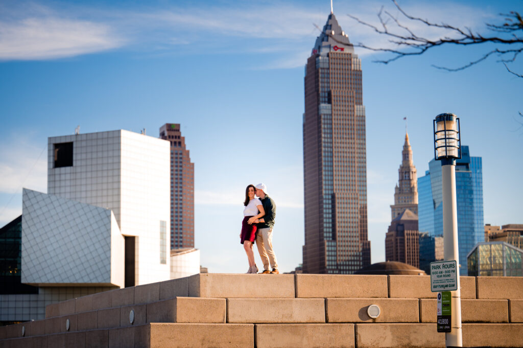 Downtown Cleveland Engagement Photos