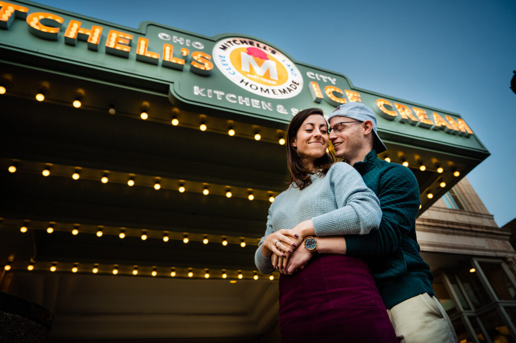 Downtown Cleveland Engagement Photos