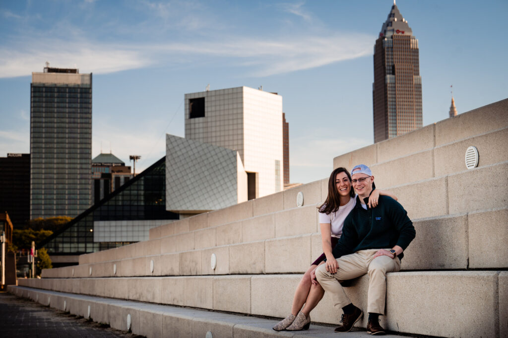 Downtown Cleveland Engagement Photos