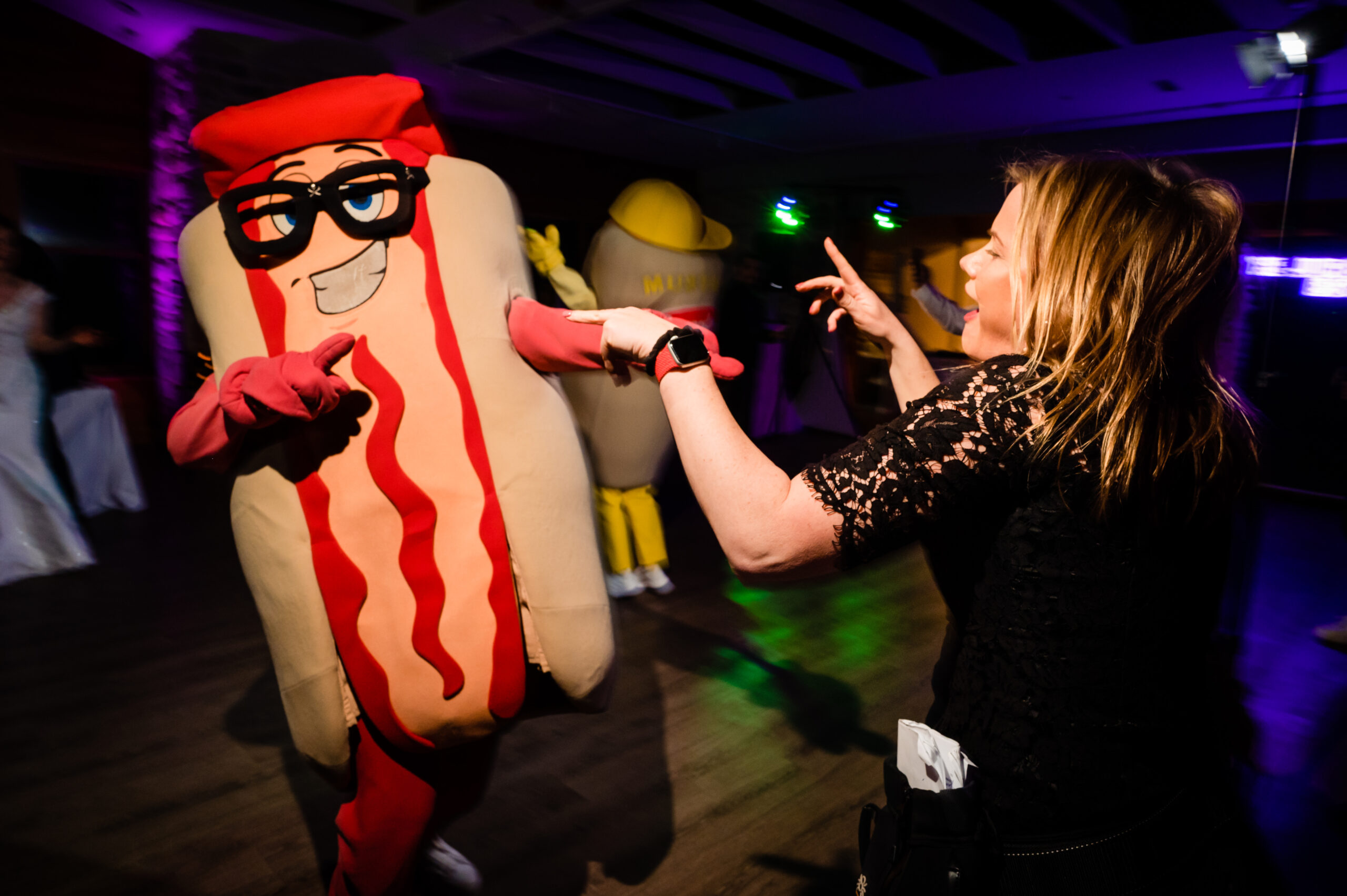 Cleveland Hot Dog Mascots Dancing