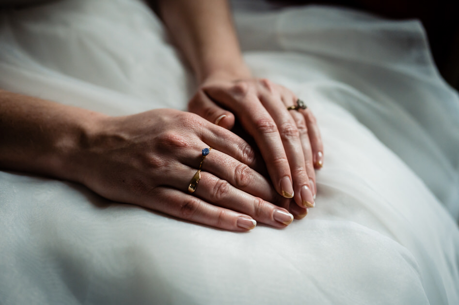 Brides hands