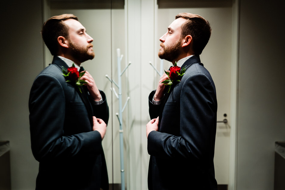 groom getting ready