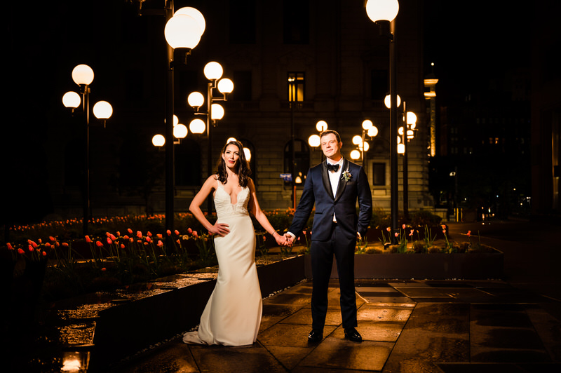 Playhouse Square Wedding Photo