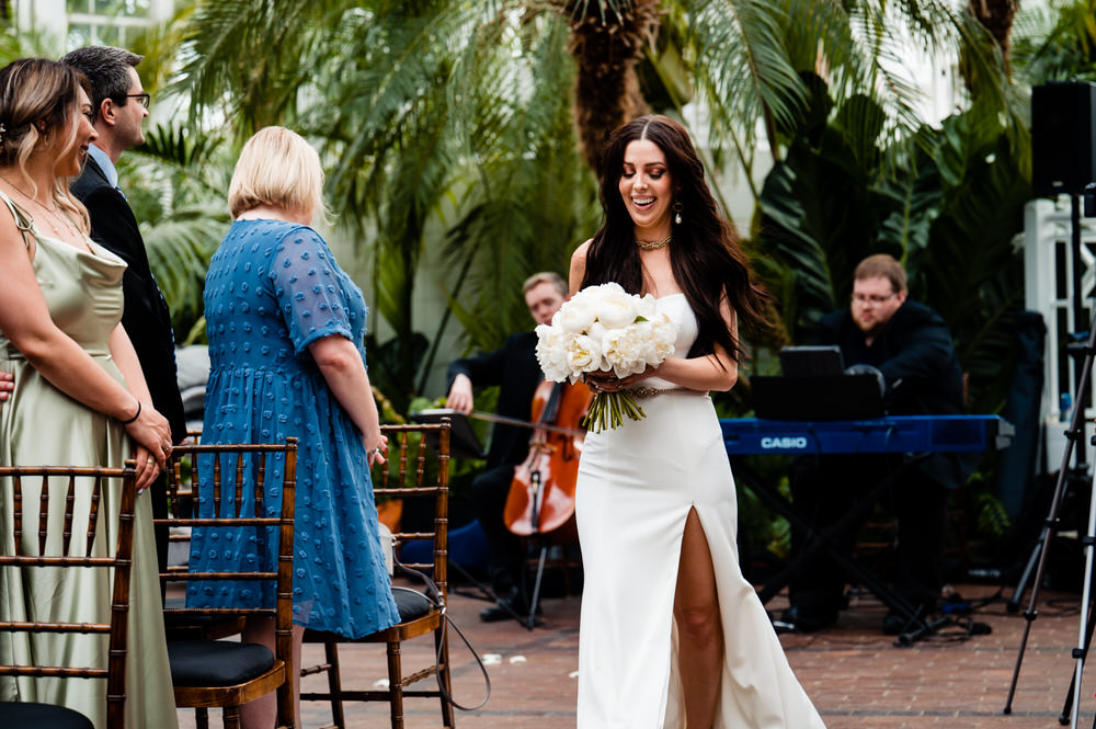 bride walking down aisle