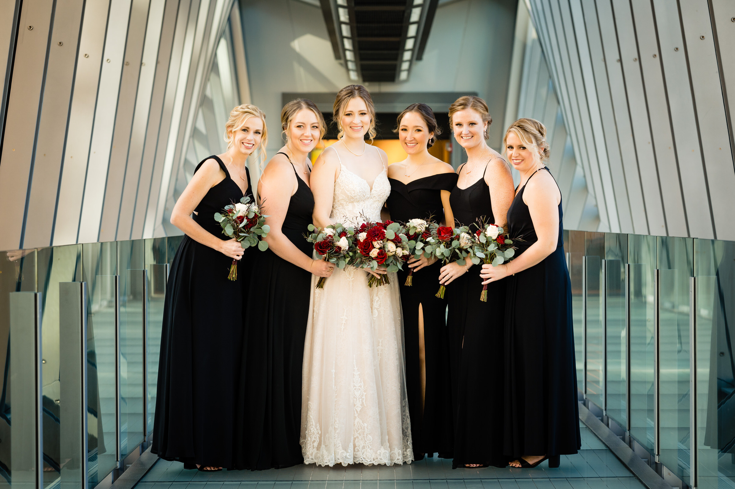 bride and bridesmaids