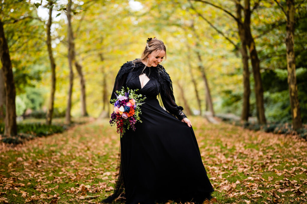 Black wedding dress