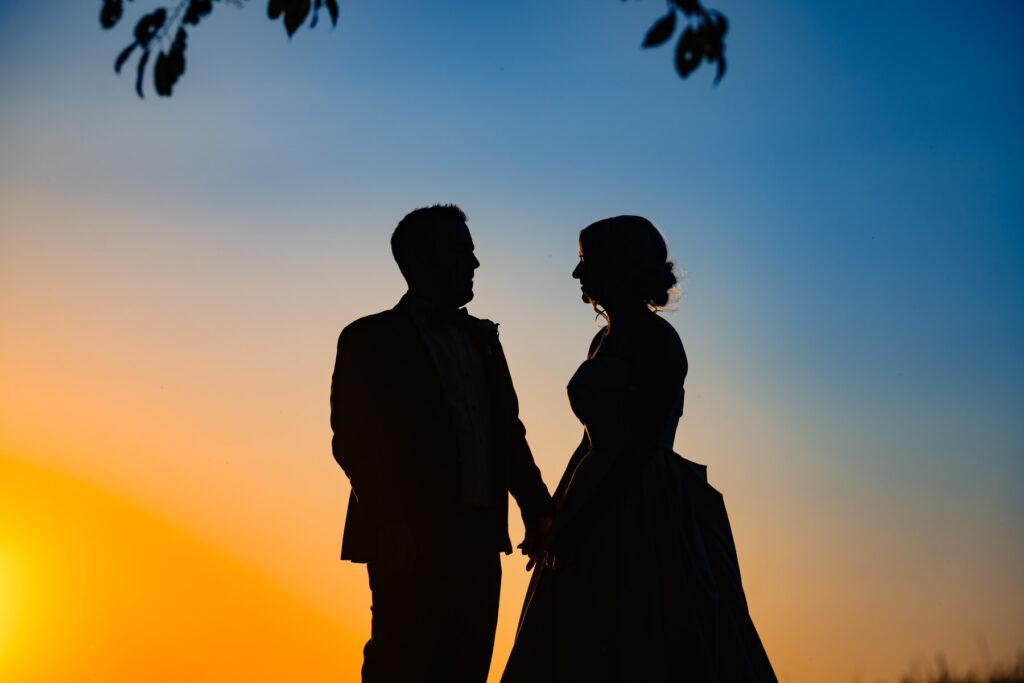 sunset couple photo
