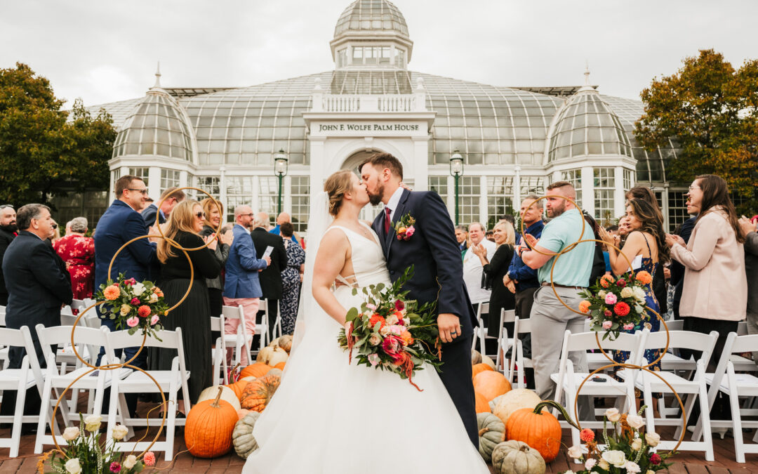 Hillary and Matt’s Magical Fall Wedding at Franklin Park Conservatory