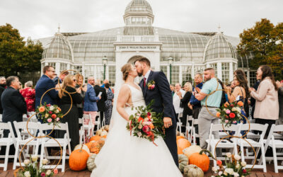 Hillary and Matt’s Magical Fall Wedding at Franklin Park Conservatory