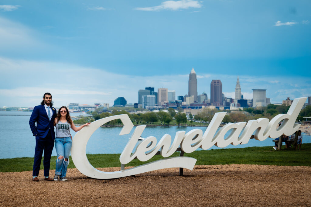 outdoor cleveland wedding