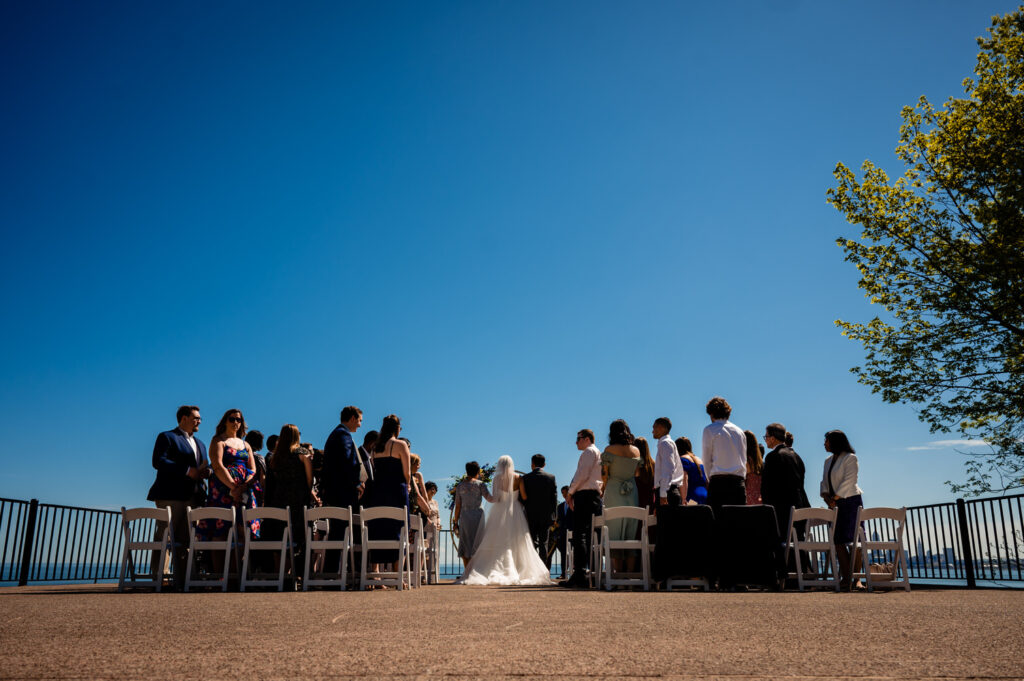 outdoor cleveland wedding