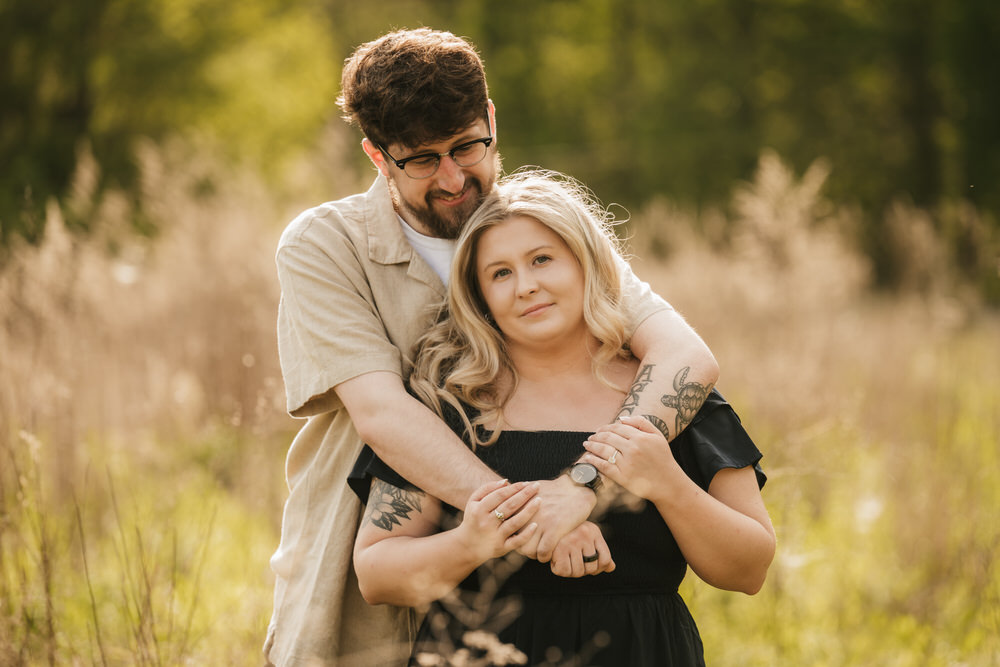  Everett Road Covered Bridge Engagement Session