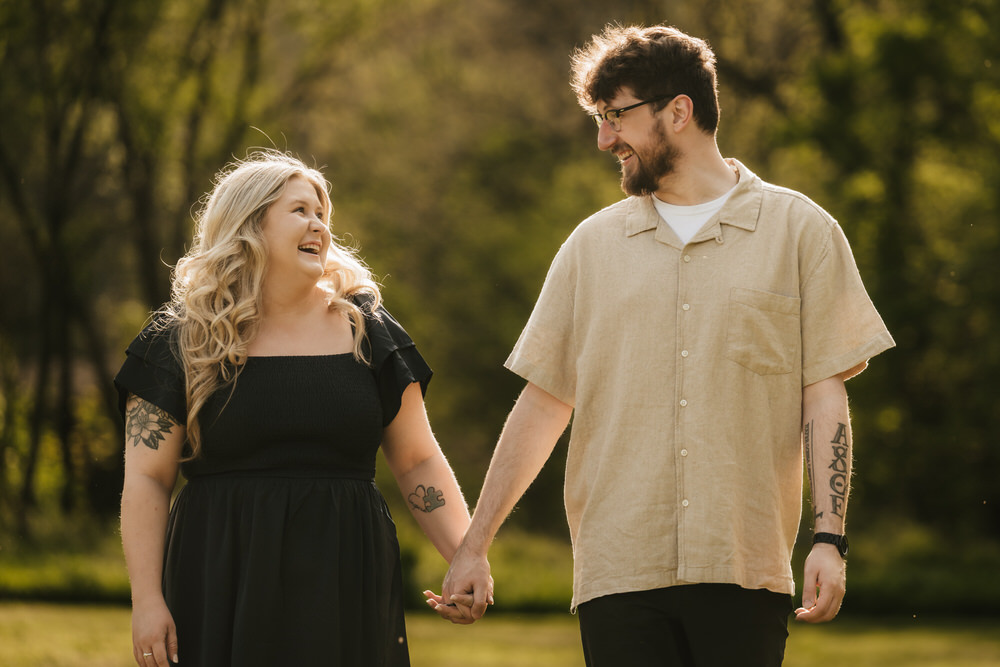 Everett Road Covered Bridge Engagement Session