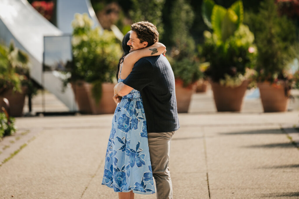 Romantic proposal in Columbus, Ohio