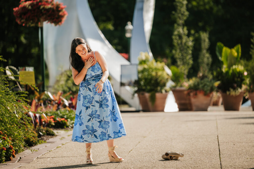 Surprise proposal at Franklin Park Conservatory