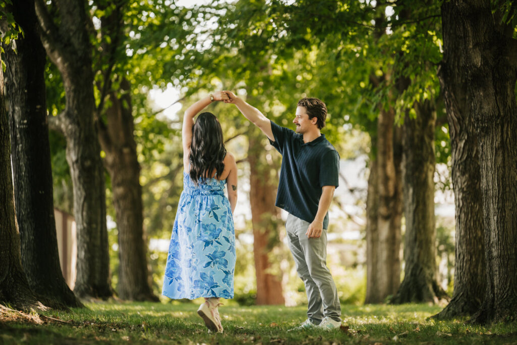 Romantic proposal in Columbus, Ohio