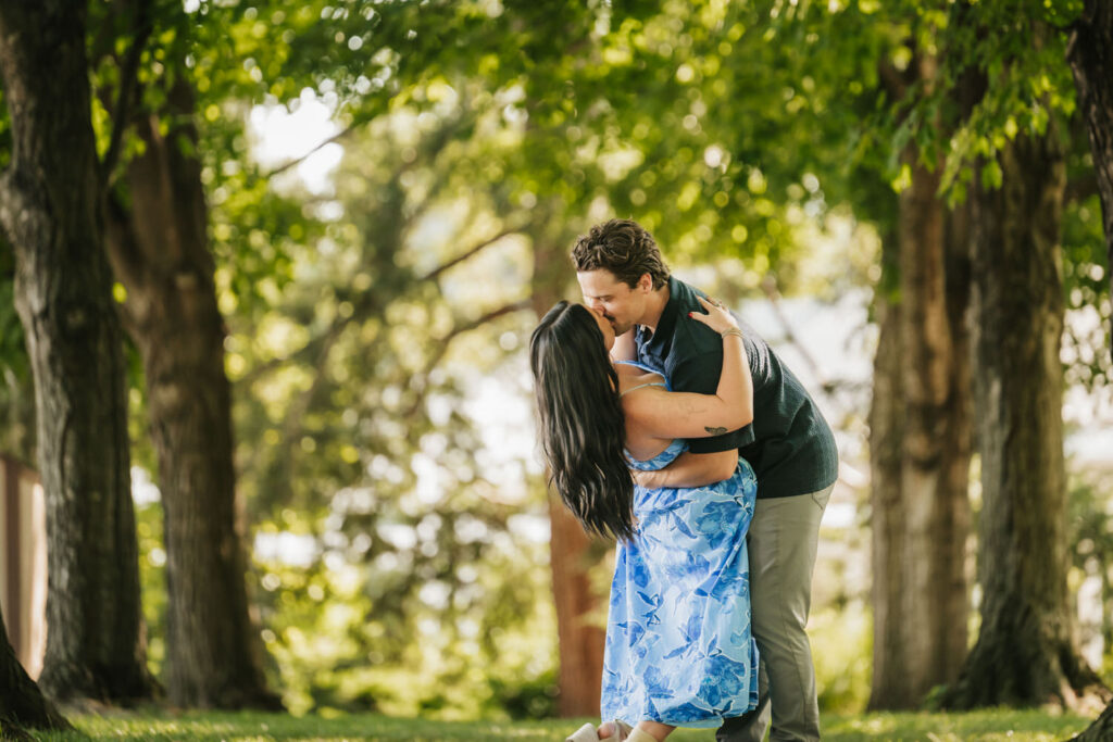 Romantic proposal in Columbus, Ohio