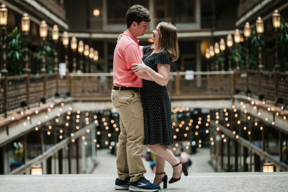 Cleveland indoor proposal photography