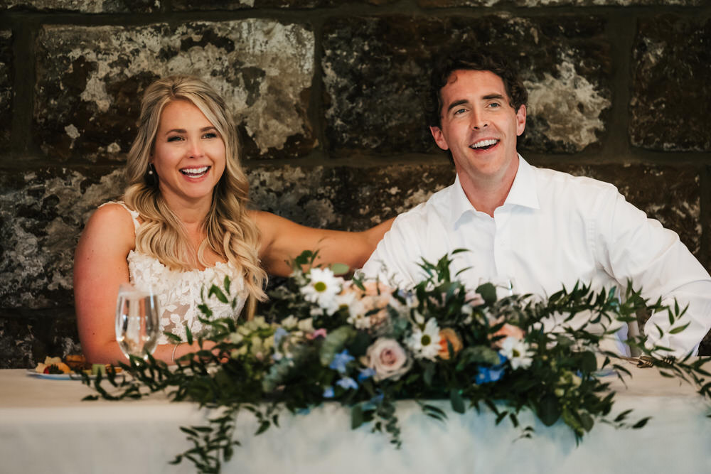 Candid bride and groom wedding photography