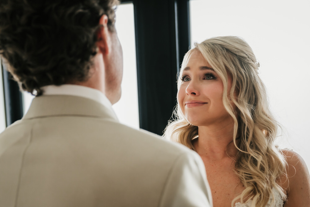 Candid bride and groom wedding photography